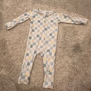 Designer- Cozy Checkered Kids Footie in Pastel Hues
